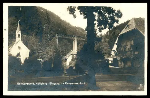 Foto AK - Breitnau Höllsteig - St. Laurentius Kapelle - Gasthaus Hofgut Sternen