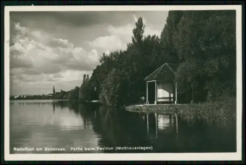 Foto AK - Pavillon in den Mettnauanlagen in Radolfzell am Bodensee - 1929 gel.