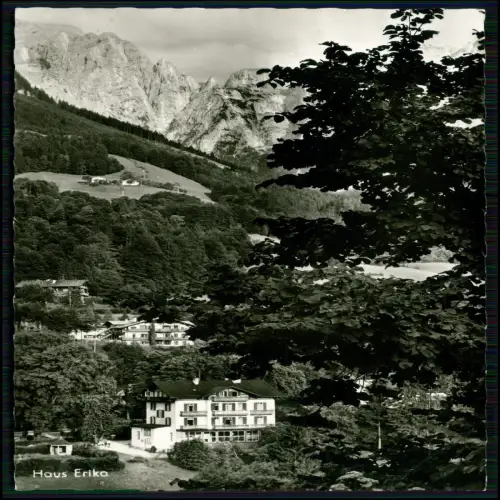 Foto AK - Berchtesgaden in Oberbayern - Eisenbahner Erholungsheim Haus Erika
