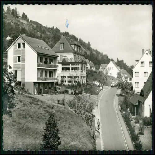 Echt Foto AK - Bad Orb im Spessart - Leopold-Koch-Straße Pensionen alte Autos