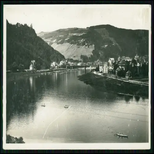 2x Foto AK Cochem Mosel gesehen vom Haus Krain -Atelier Lambrecht Traben Trabach