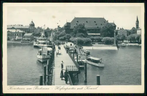 3x AK Hafen Konstanz am Bodensee - Dampfer Anlegestelle Konzilgebäude und andere