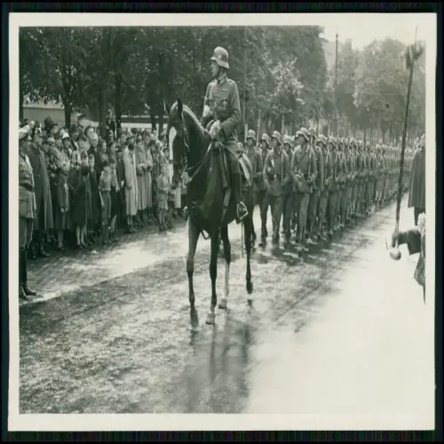 2x Echt Foto AK - Soldaten Wehrmacht - Rückkehr aus dem Manöver
