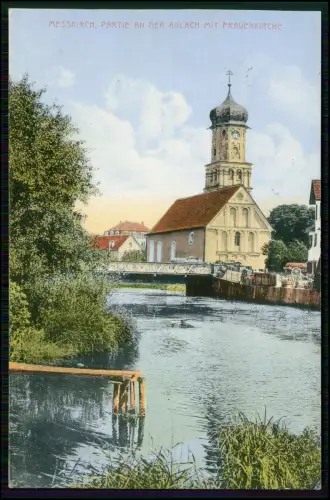 AK - Messkirch Lr. Sigmaringen - mit der Frauenkirche an der Ablach - 1927 gel.
