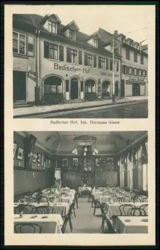 AK Badischer Hof in Kehl am Rhein - Kehler Zigarrenhaus und Laug & Sanwald 1930