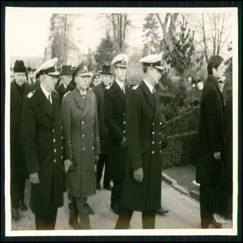4xFoto Begräbnis Friedrich Hüffmeier Kunersdorf † 1972 Münster Admiral Wehrmacht