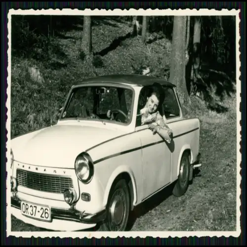 10x Foto - DDR Region Oranienburg Brandenburg - Trabant 601 OR 37-26 und andere