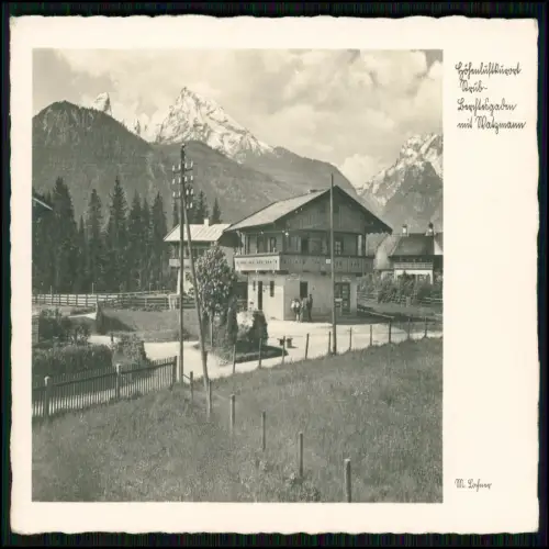 Foto AK - Berchtesgaden Strub Bischofswiesen - kleiner Laden -1940 Feldpost gel.