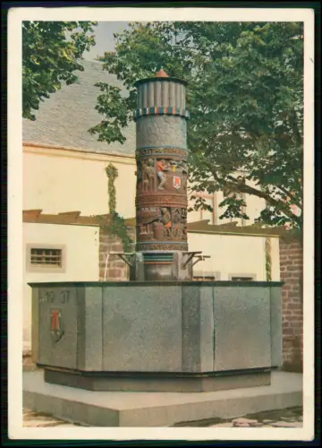 Bierbrunnen Bitburg 1937 - von Mayener Bildhauer Prof. Karl Burger 1939 Feldpost
