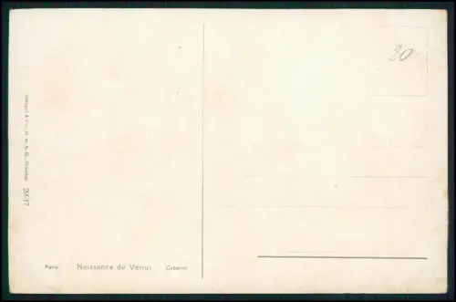 Künstler AK Litho Die Geburt der Venus Naissance de Vénus von Alexandre Cabanel