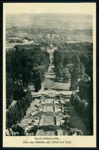 AK Kassel Blick vom Herkules - Feldpost 1940 gelaufen - Flak Ersatz Abteilung 64