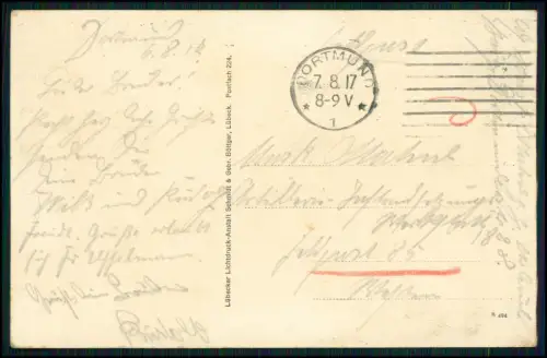 AK - Porträt von Wilhelm Enger - Faksimile seiner Unterschrift - 1917 Feldpost