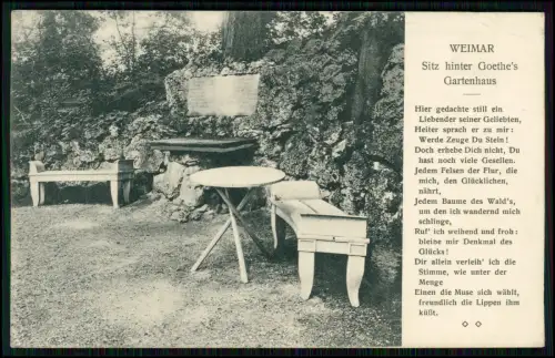 12x alte AK – Weimar u. Goethe Ansichten, historische Postkarten, schöne Motive