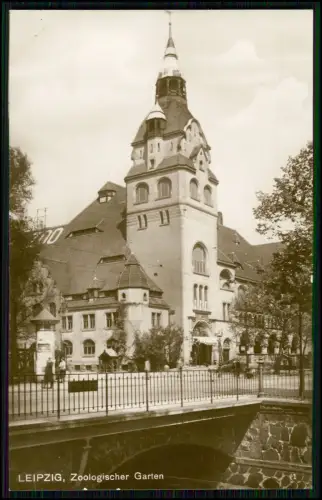 4x alte AK - Leipzig - Zoologischer Garten - Bahnhof - Rathaus .....