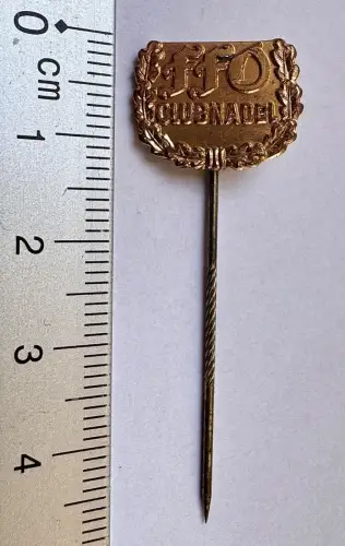 alte - FFO Clubnadel Anstecknadel - Hersteller Deumer Lüdenscheid - 5 cm
