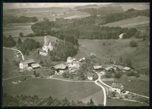 Echt Foto AK - Luftbild Ort Steingrub bei Tengling - Lr. Traunstein Oberbayern