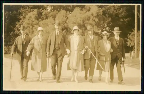 7x Foto - unsere nach Reise nach Sylt 1930 –Damen  feine Hüte Seeluft und andere