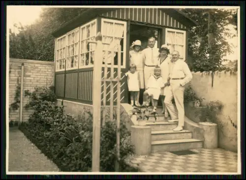7x Foto - unsere nach Reise nach Sylt 1930 –Damen  feine Hüte Seeluft und andere
