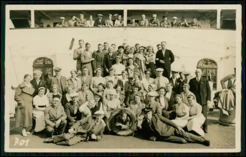 3x Echt Foto AK - Schiff Dampfer Monte Olivia - Hamburg Süd um 1930 - auf Reise