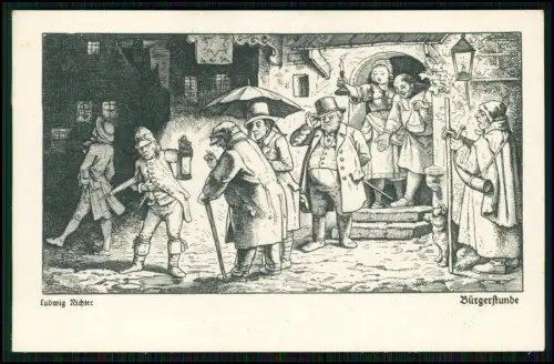 8x Künstler AK -  Ludwig Richter aus Dresden Maler und Zeichner des Biedermeiers