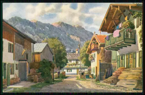7x alte AK - Oberammergauer Passionsspiele - der Ort und die Schauspieler