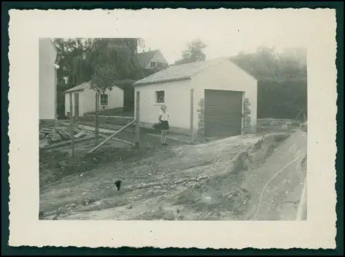 5x Foto Siedlung Häuser Rohbau und fertig NRW Beschreibung siehe Rückseite 1950