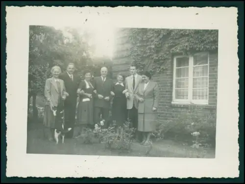 5x Foto Siedlung Häuser Rohbau und fertig NRW Beschreibung siehe Rückseite 1950