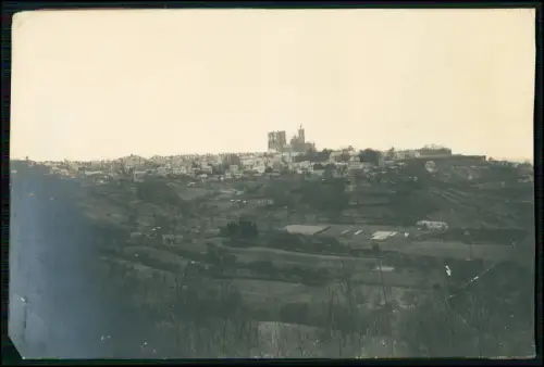 Foto 17x11cm 1. WK - Laon Aisne - Blick vom Tal auf - Kathedrale Notre Dame