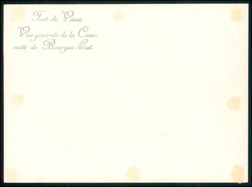4x Foto 18x13cm 1.WK - Fort de Vaux - französische Festung Bunker - Nähe Verdun