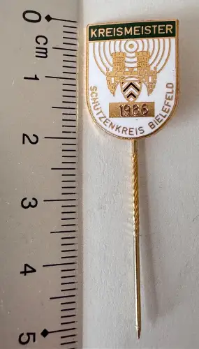 Nadel - Kreismeister Schützenkreis Bielefeld 1986 WSB DSB - Bielefelder Wappen