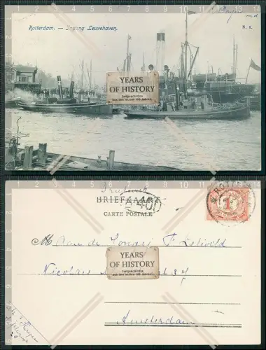 AK Niederlande Holland Rotterdam Leuvehaven