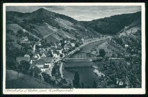 AK Obernhof a.d. Lahn - Weindorf Goethepunkt Bahnstation an der Lahntalbahn 1938