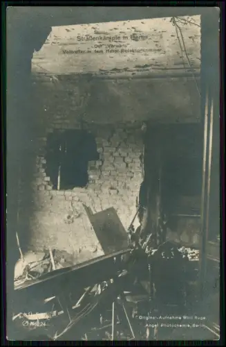 Berlin Straßenkämpfe - Der Vorwärts - Volltreffer in Redaktion Weimarer Republik