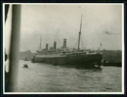 12x Foto - große See-Reise mit Luxusdampfer um 1930 - Info Handschrift Rückseite