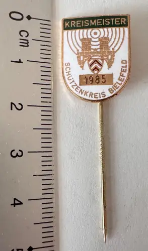 Nadel - Kreismeister Schützenkreis Bielefeld 1985 WSB DSB - Bielefelder Wappen