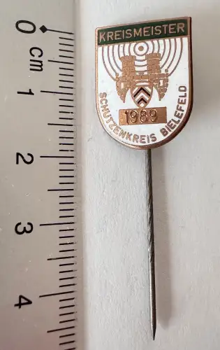 Nadel - Kreismeister Schützenkreis Bielefeld 1989 WSB DSB - Bielefelder Wappen
