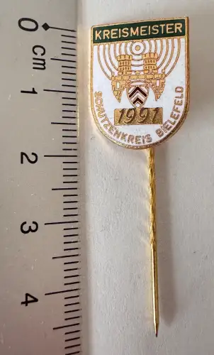 Nadel - Kreismeister Schützenkreis Bielefeld 1991 WSB DSB - Bielefelder Wappen