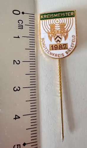 Nadel - Kreismeister Schützenkreis Bielefeld 1987 WSB DSB - Bielefelder Wappen