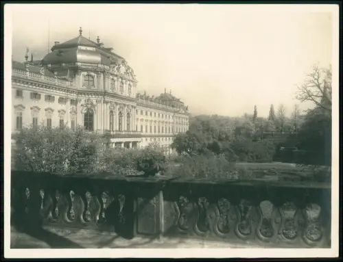 Foto 22x17cm - Barockschloss in Würzburg Bayern - Gartenseite Atelier Gundermann
