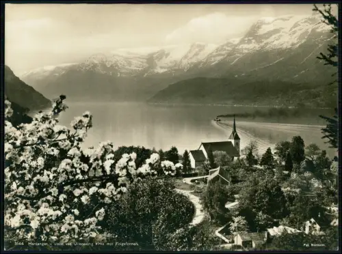 2x Foto 24x17cm - Ullensvang Kirche Norwegen Hardangerfjord Folgefonna Gletscher