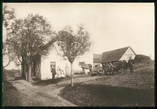 Foto 16x11cm - Hausansicht Weg Dorf bei - bei Amstetten in Niederösterreich 1905
