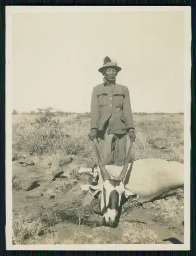 5x Foto 11x9cm - Lüderitz Namibia Deutsch-Südwestafrika 1929 Dorfbewohner Jagd