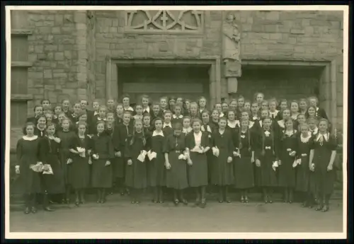 Foto 18x12cm - Konfirmation vor der Lutherkirche in Datteln im Ruhrgebiet 1938