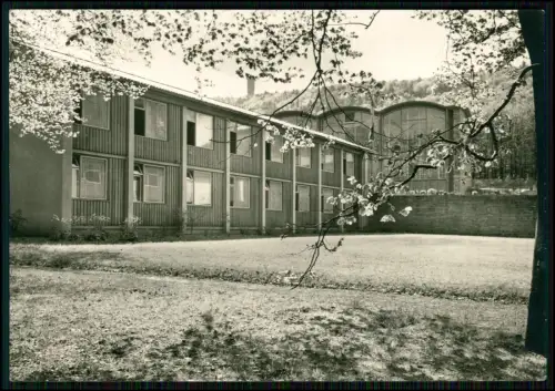 2x Foto AK - Sportschule des Saarlandes Saarbrücken um 1960