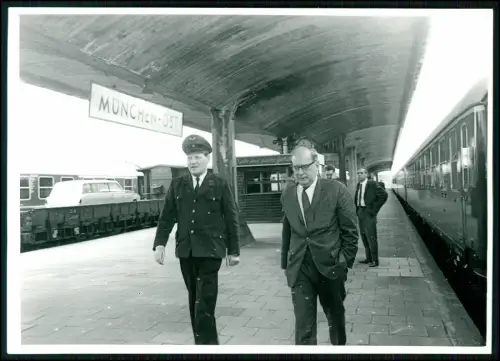 4x Foto 18x13cm - Bahnhof München Ost Haidhausen - Deutsche Bahn um 1960