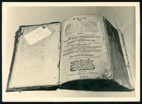 11x Foto 18x13cm u. kl. - Leipziger Lutherbibel 1755 -  F. Donath Neuruppin 1935