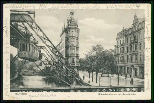 4x AK- Wuppertaler Schwebebahn - Vohwinkel Elberfeld Barmen Oberbarmen - 1900-30