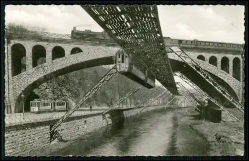 2x Foto AK- Wuppertaler Schwebebahn - Vohwinkel Elberfeld Barmen Oberbarmen ....