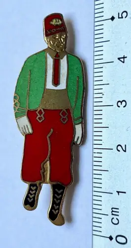 Abzeichen Pin emailliert Sultan Pascha Türkischer Fez Ägyptischer Tarboush-Hut