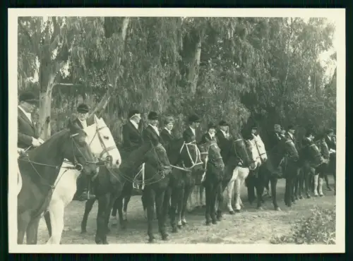 18x Foto Deutsches Exil Ansiedler Südamerika - Reiter Pferde Fuchsjagd 1950/60er